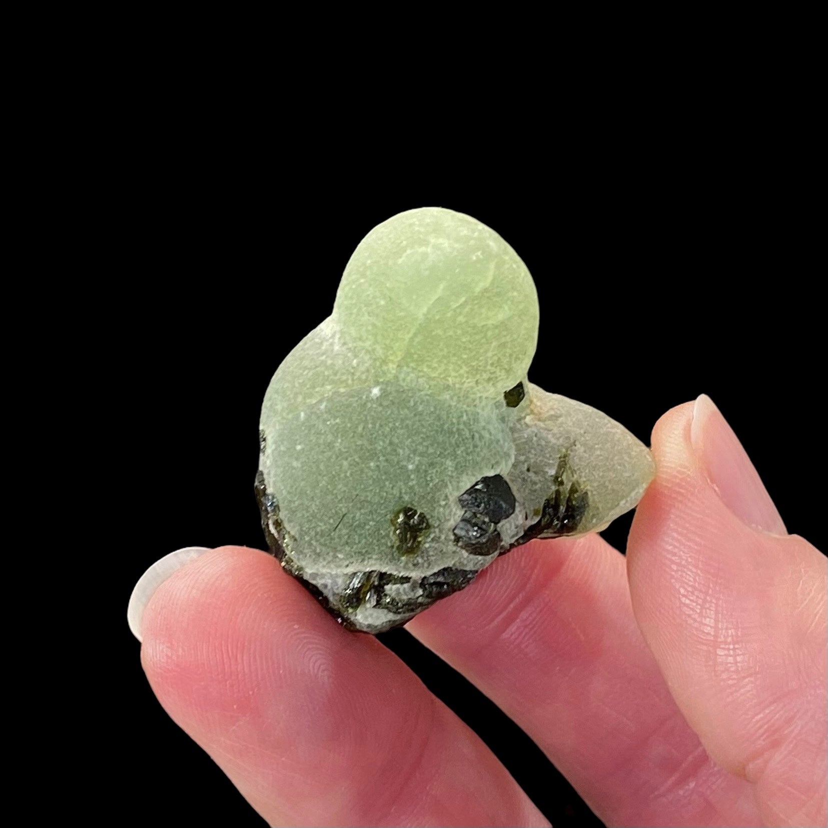 Botryoidal Prehnite Specimen with Epidote, Kayes Region, Mali