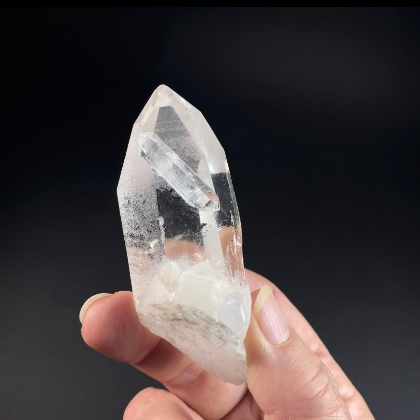Water Clear Isis Quartz Crystal with Starbrary Markings, Minas Gerais, Brazil