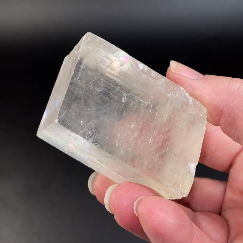 Rhombic Calcite Specimen with Rainbows from Guizhou Province, China