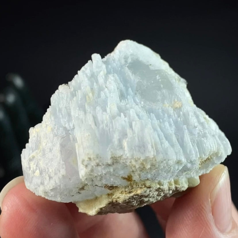 Unique Icy Blue Etched Aquamarine Specimen From Shigar Valley, Pakistan