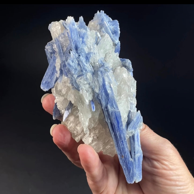 Blue Kyanite and Quartz Specimen from Minas Gerais, Brazil