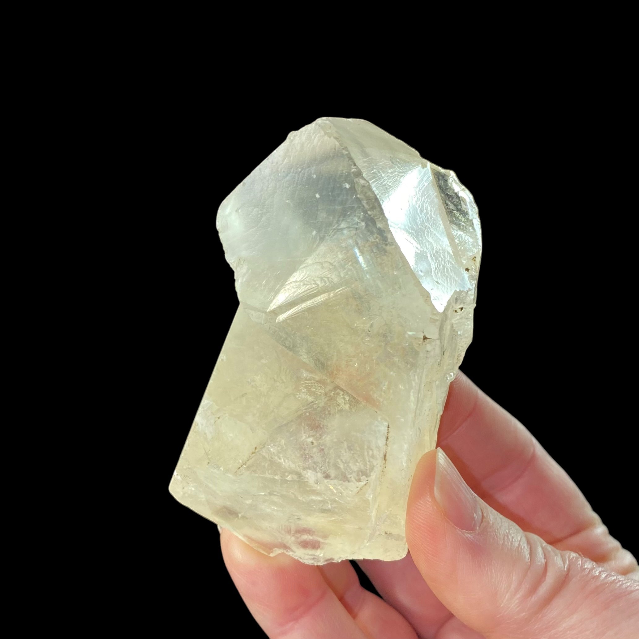 Rhombic Yellow Calcite Cluster