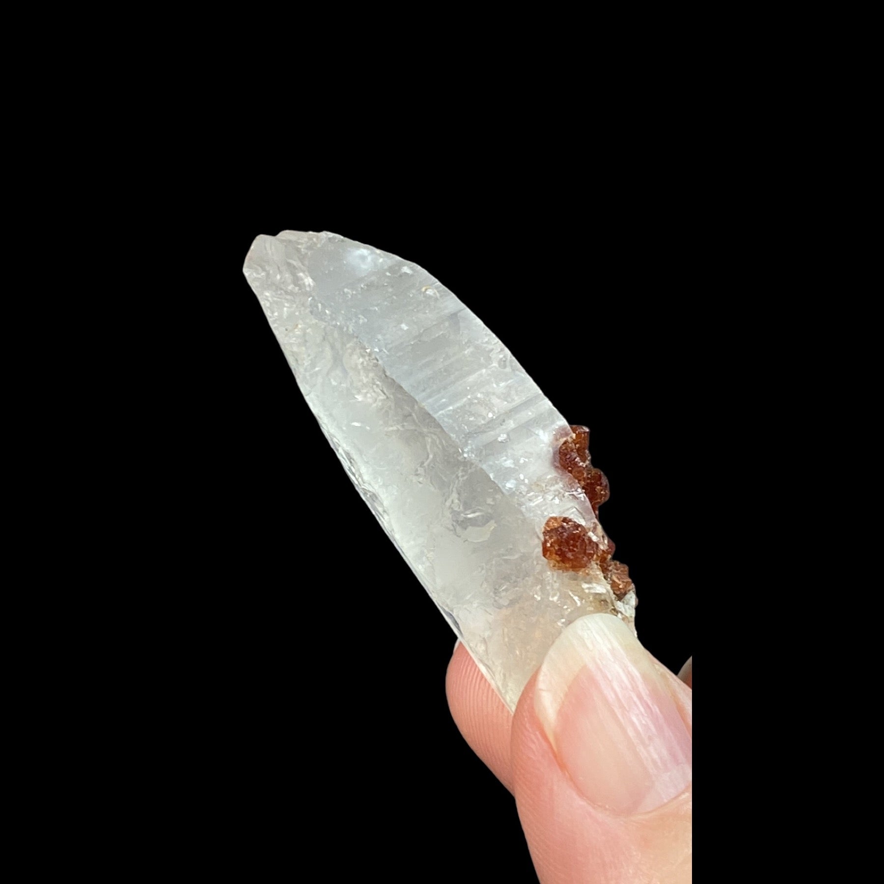 Garnet Crystals on Quartz