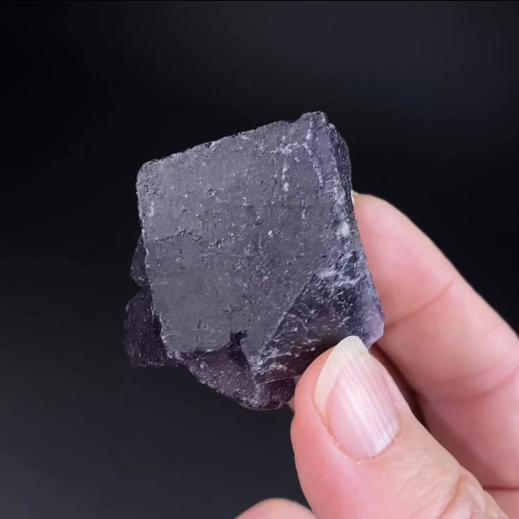 Deep Purple Fluorite Cube Cluster