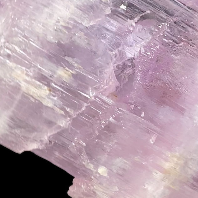 Large Pink Kunzite Spodumene Crystal, Fluorescent