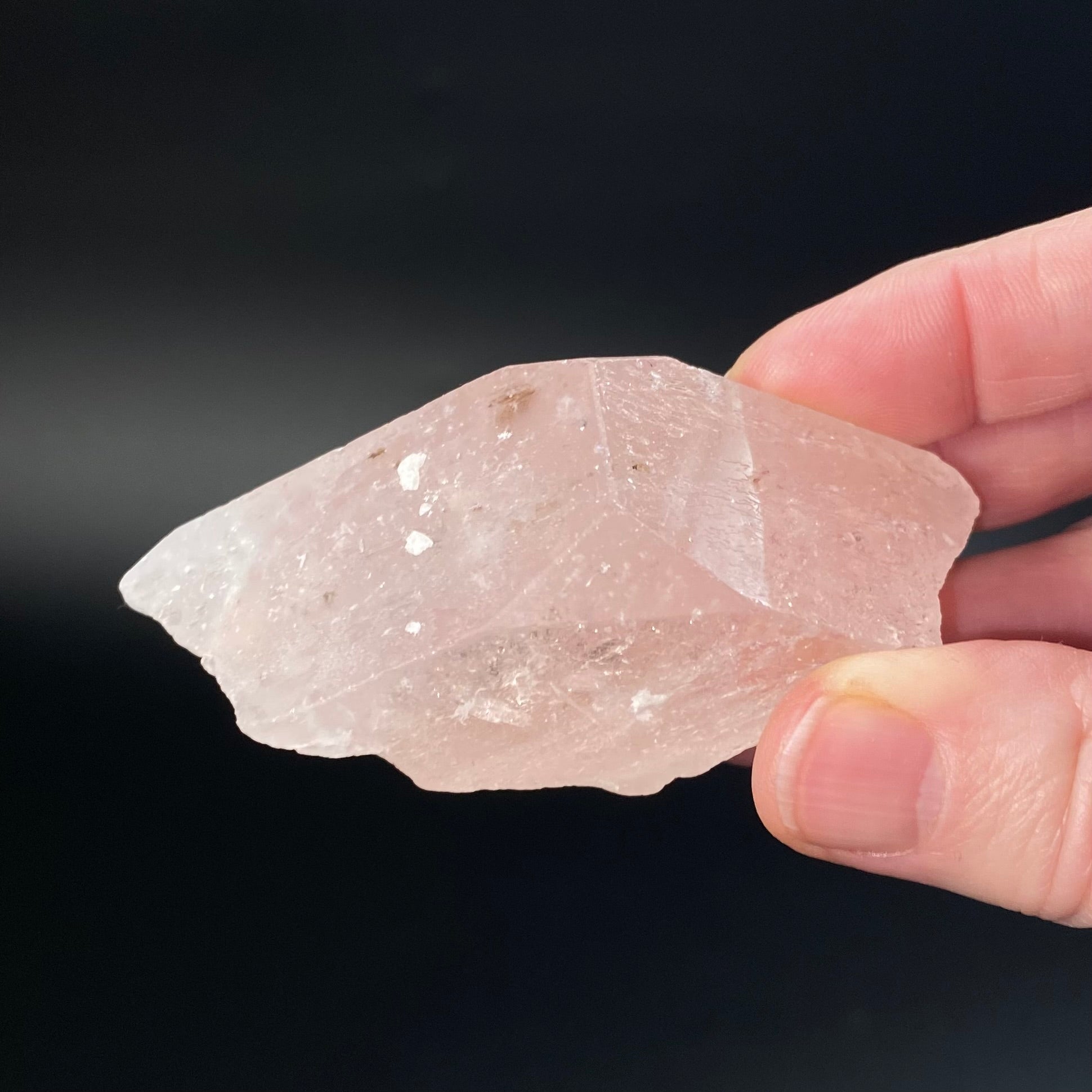 Beryl var Morganite Partial Crystal