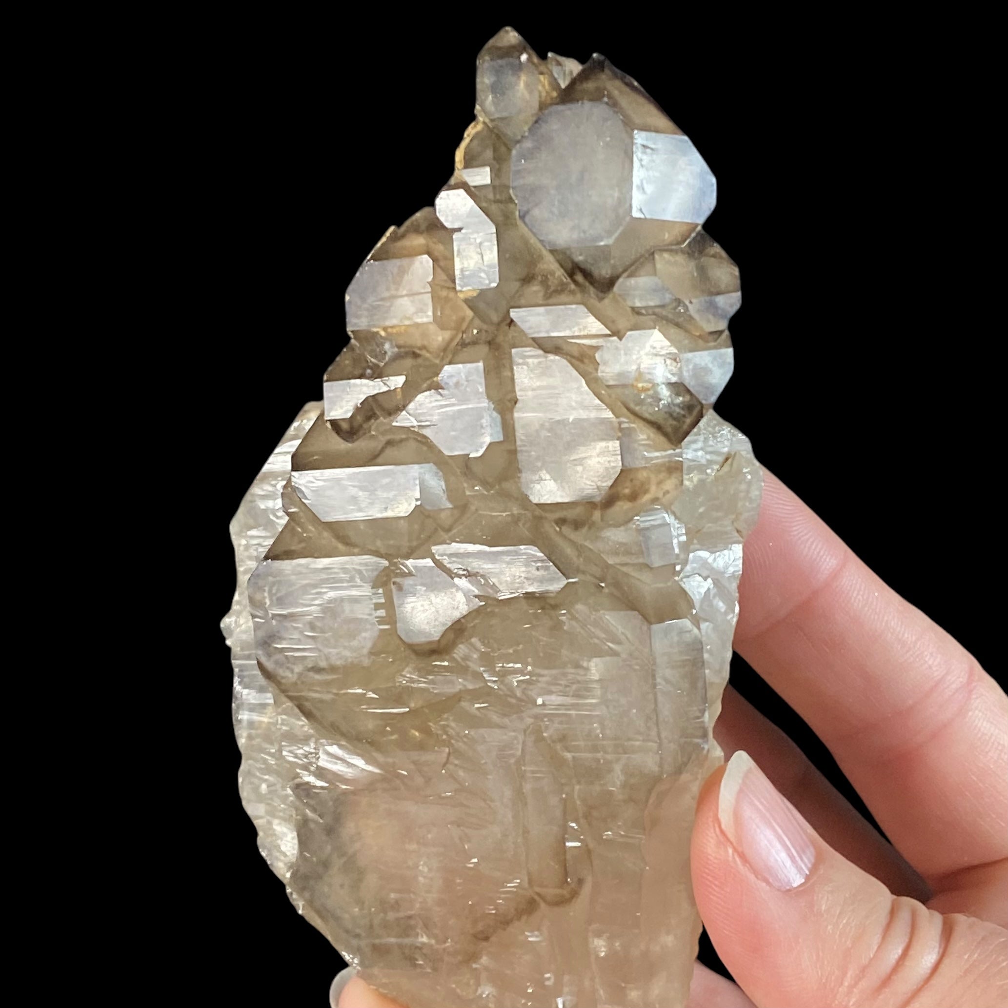 Smoky Elestial Quartz from Minas Gerais, Brazil