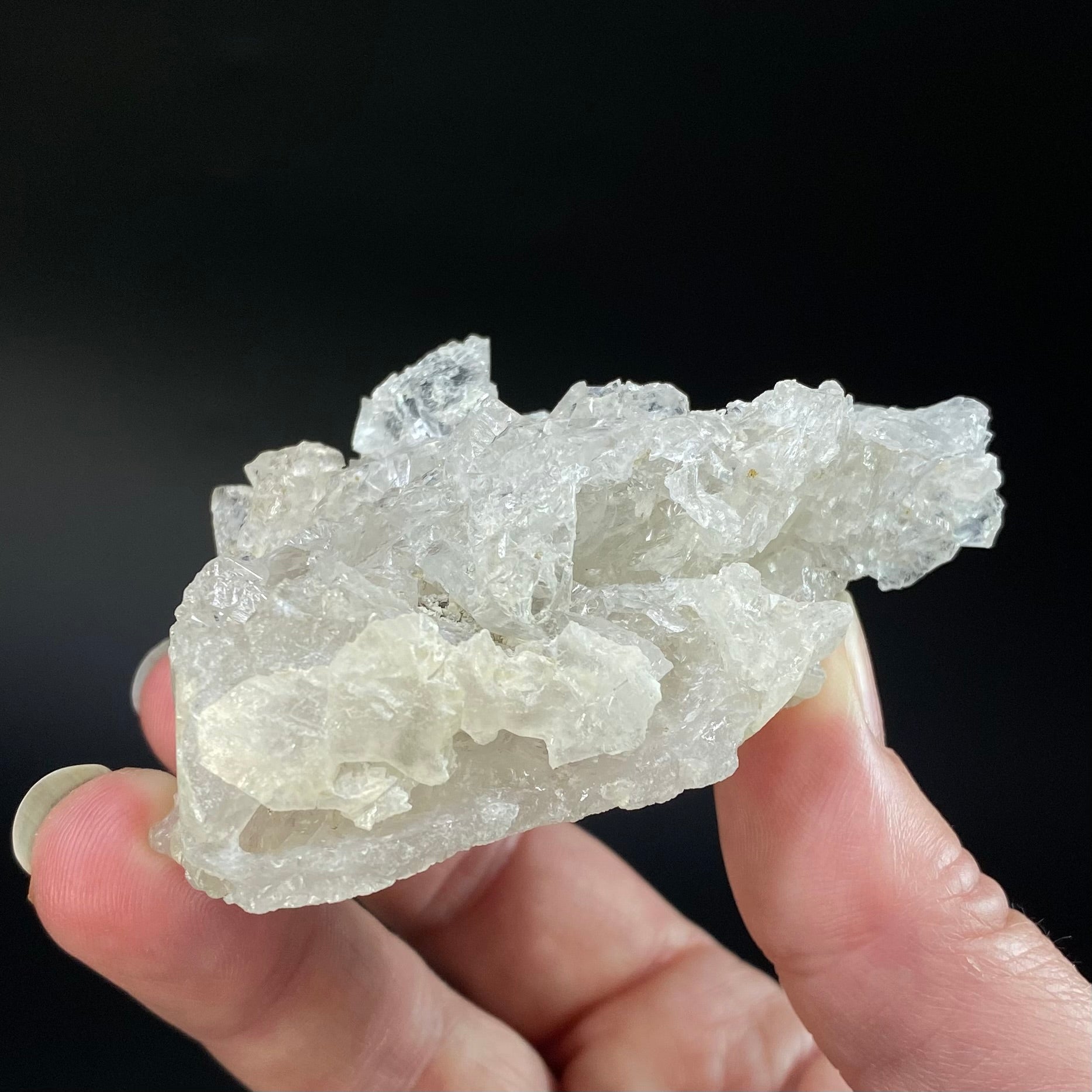 Clear Etched Pollucite Crystal