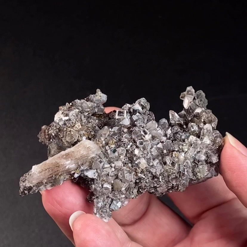 Chocolate Marshy Apophyllite Cluster with Chalcedony from Jalgaon, Maharashtra, India - Natural Crystal Cluster