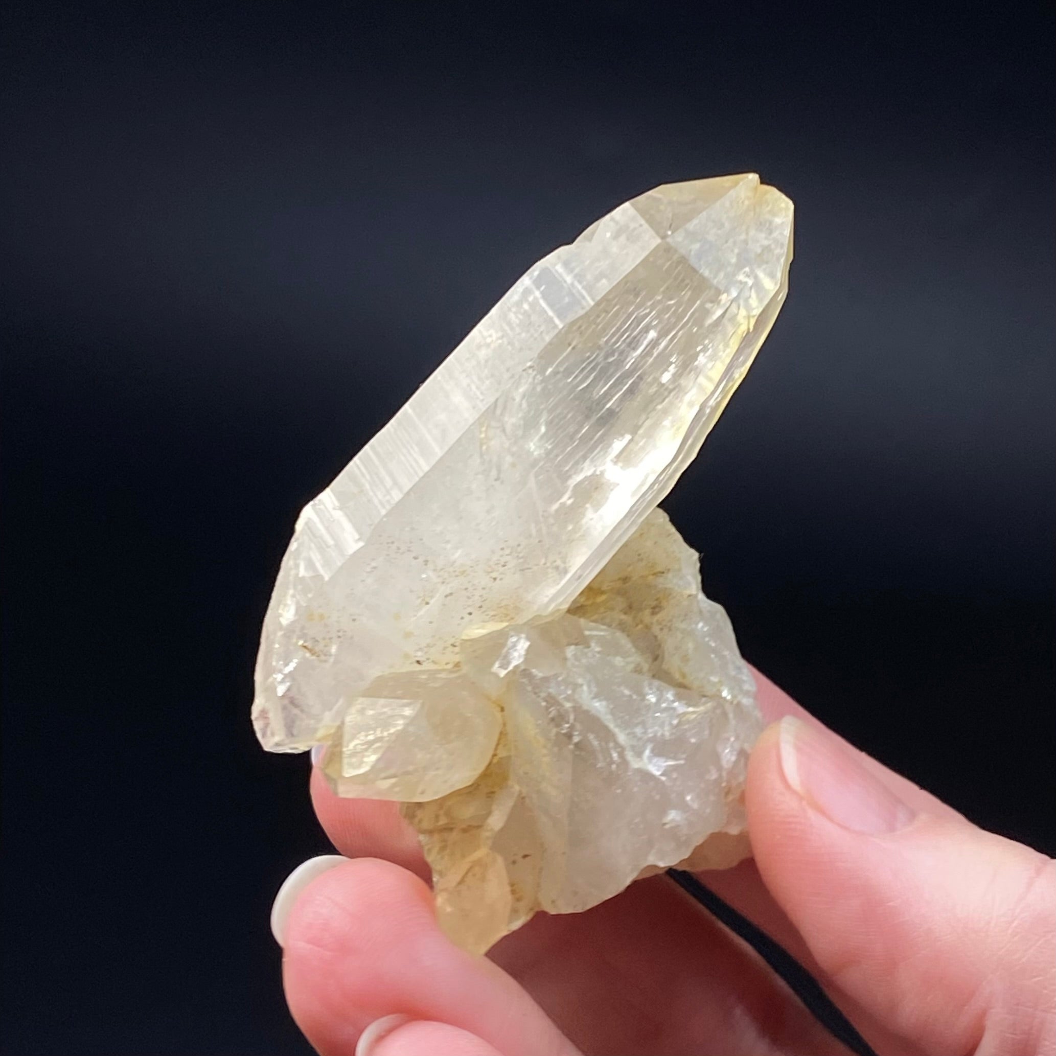 Himalayan Quartz Crystal Cluster with Iron Oxide