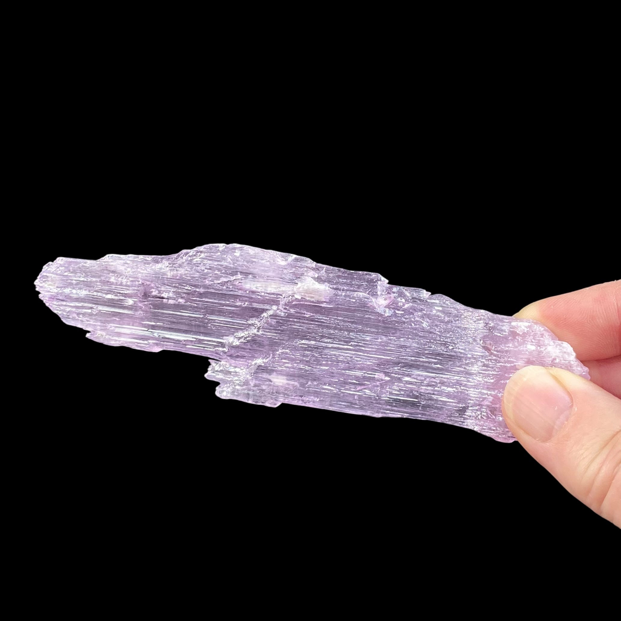 Large Pink Kunzite Spodumene Crystal, Fluorescent