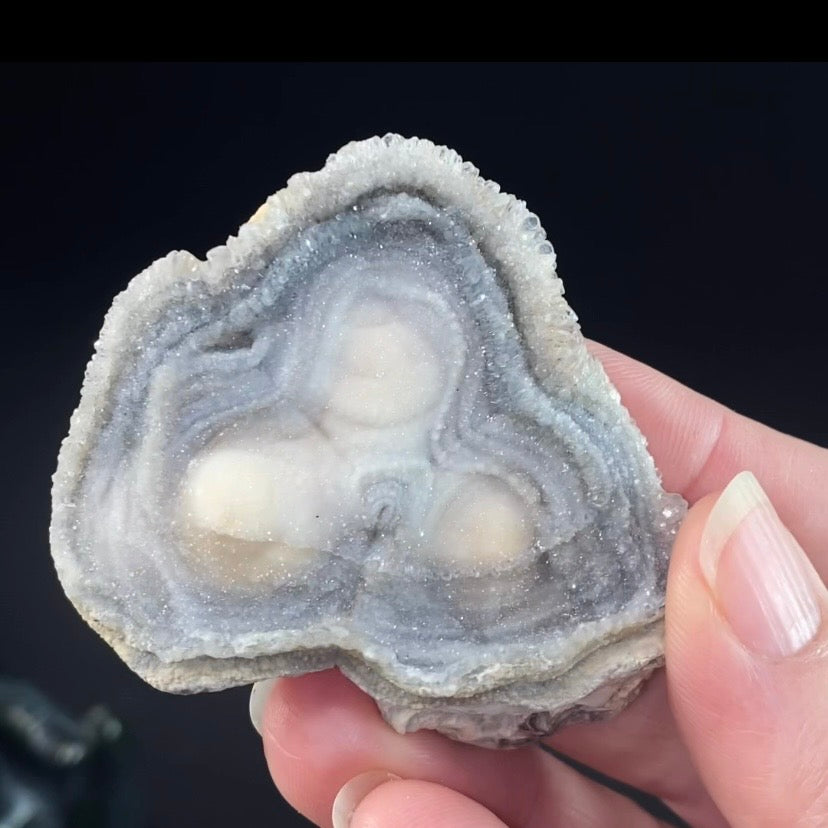 Druzy Chalcedony Concretion from Rio Grande do Sul, Brazil