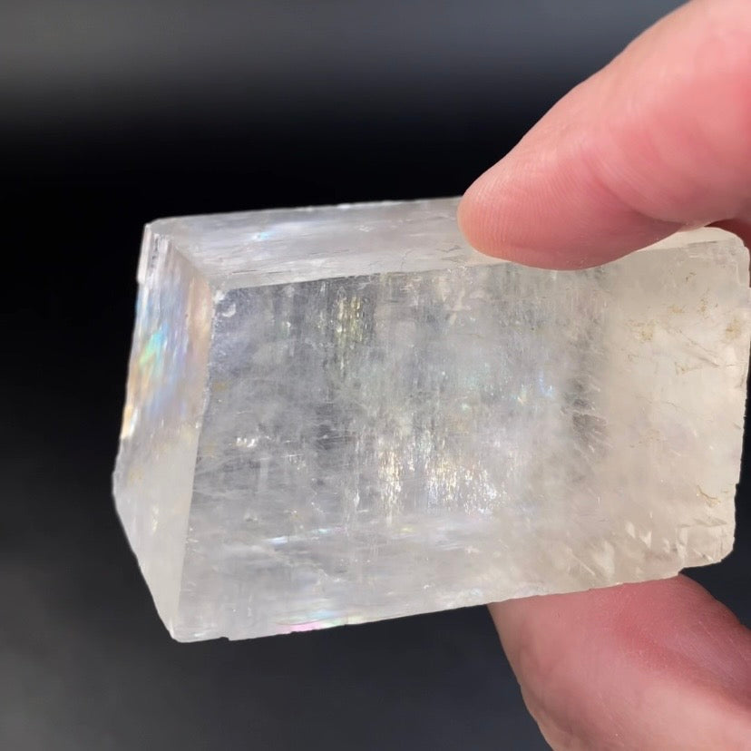 Rhombic Calcite Specimen with Rainbows from Guizhou Province, China