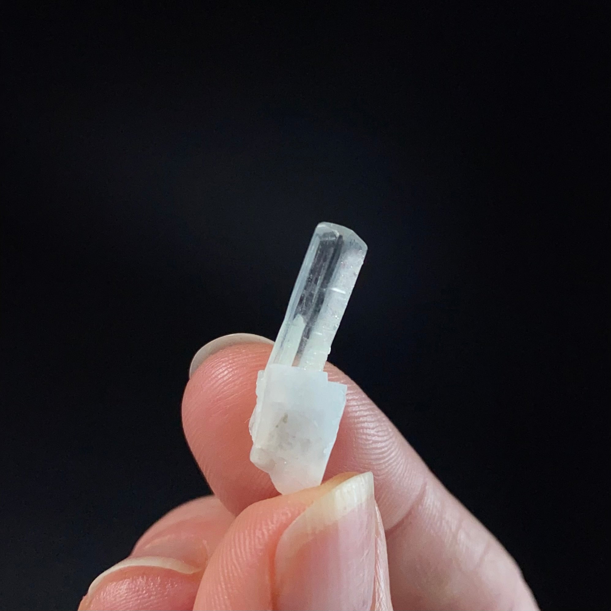 Terminated Aquamarine Crystal with Feldspar Shigar Valley, Pakistan