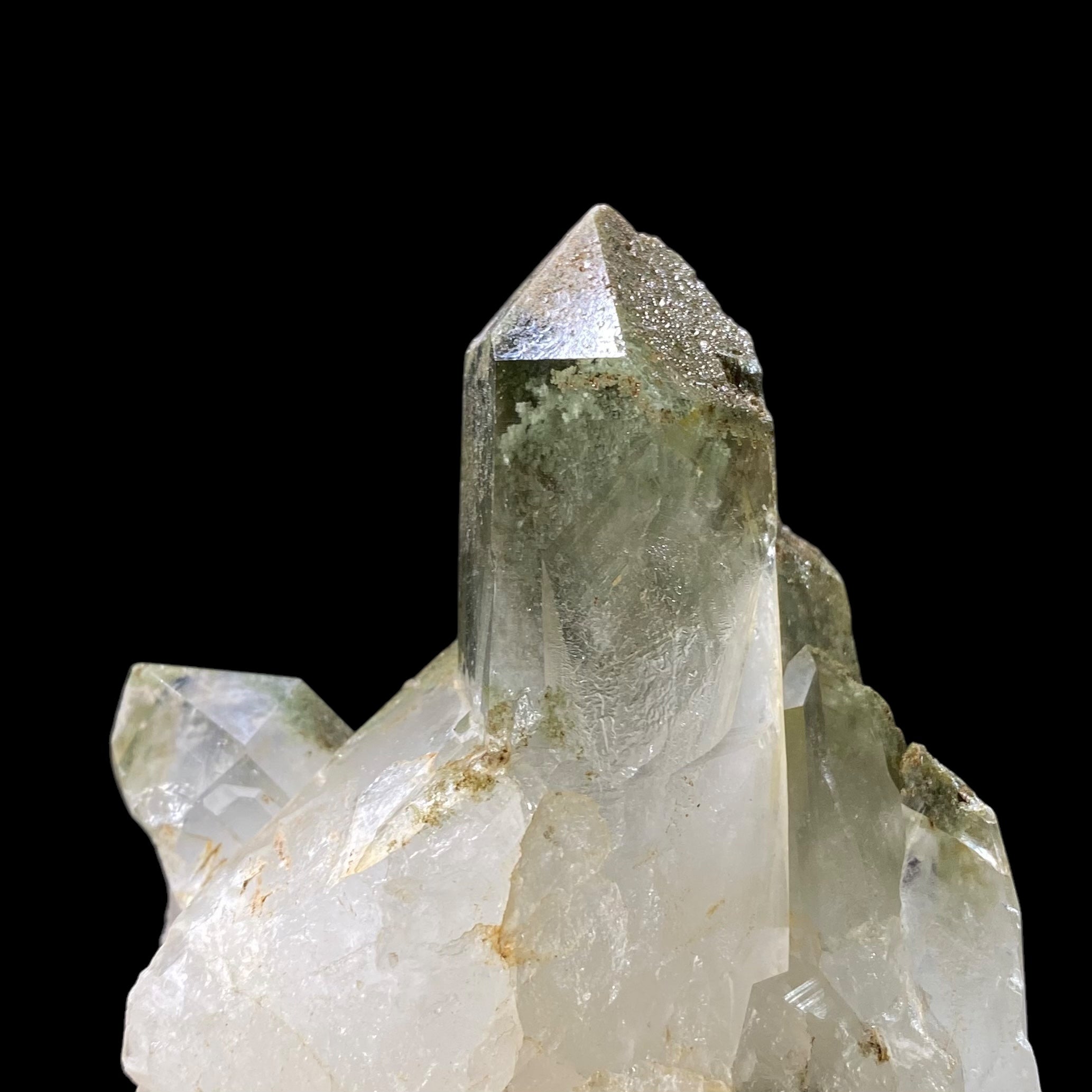 Chlorite Included Quartz Cluster - Garden Quartz