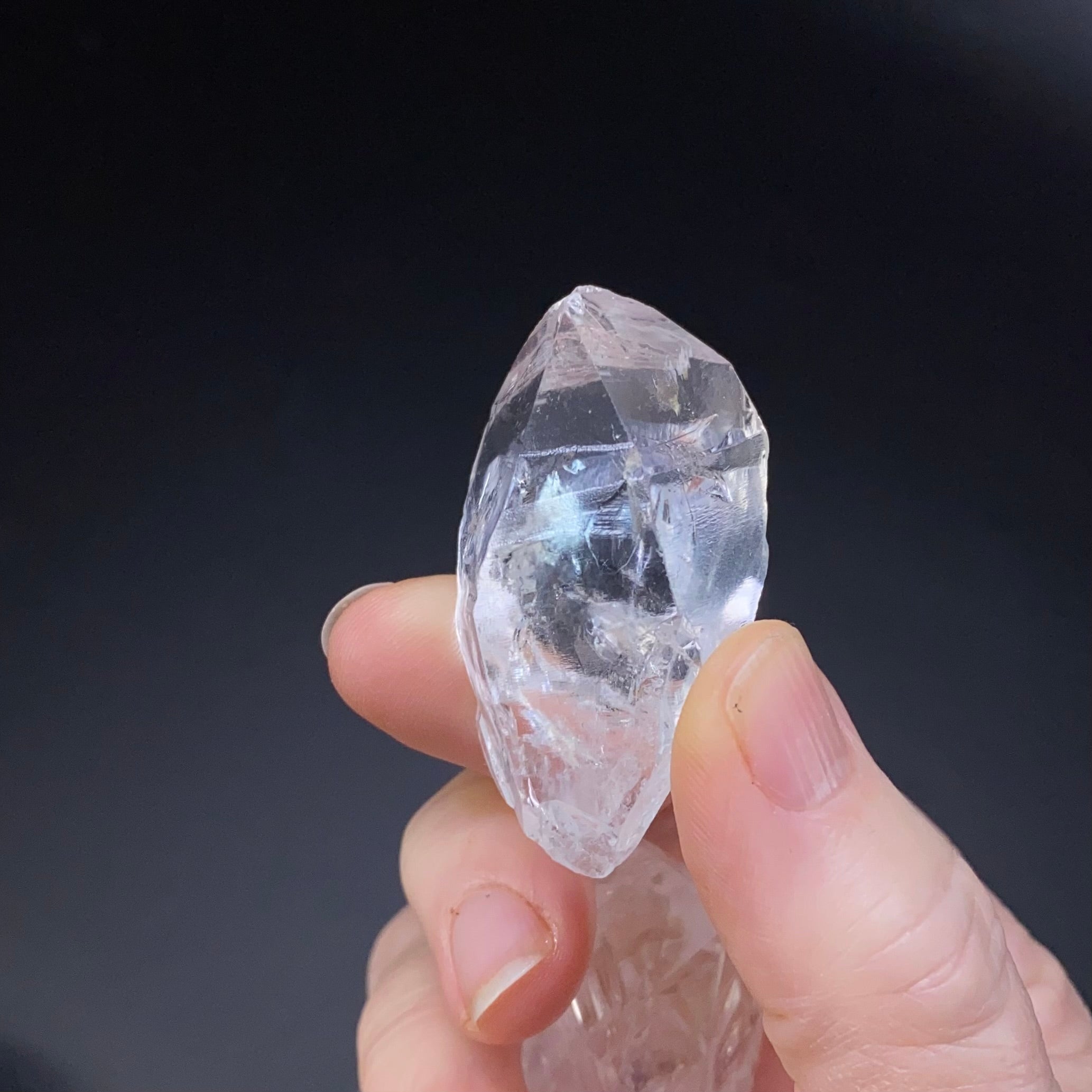 Double Terminated Clear Quartz Crystal Lot of 3 Pieces