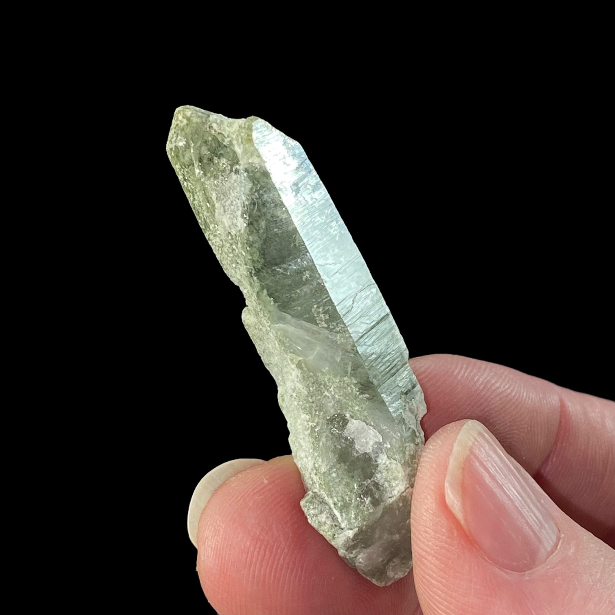 Chlorite Included Quartz Crystals 4 Piece Lot