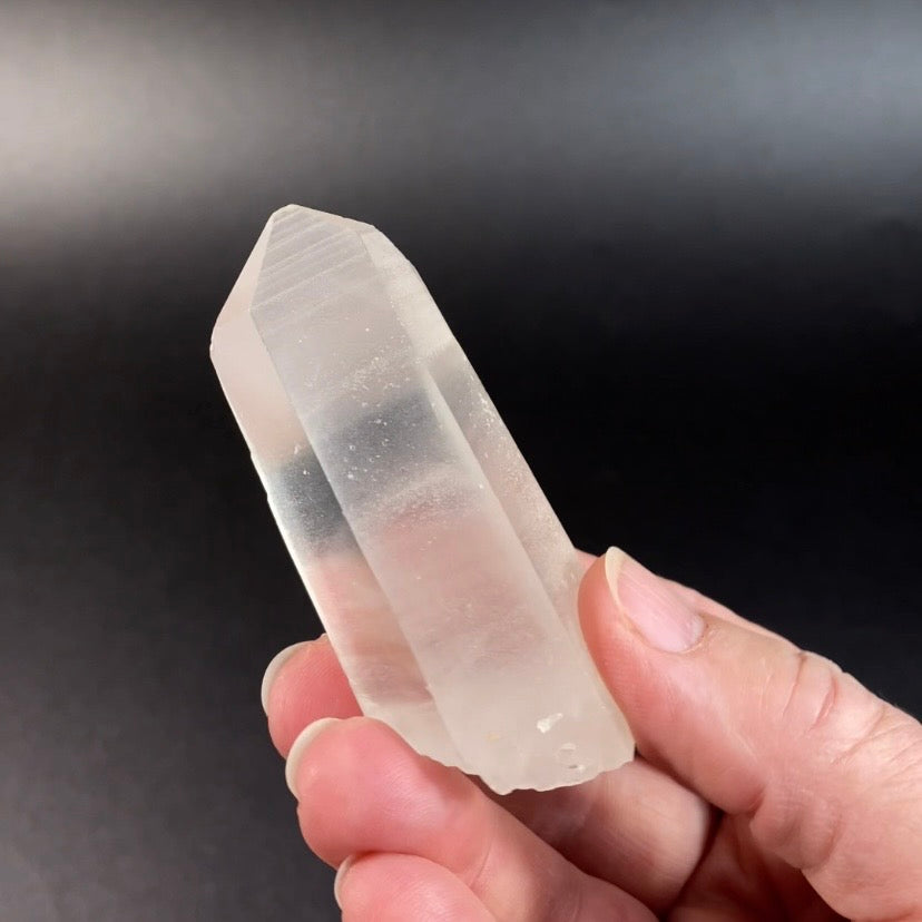 Clear Quartz Crystal with Multiple Phantoms Inside, Corinto, Minas Gerais, Brazil