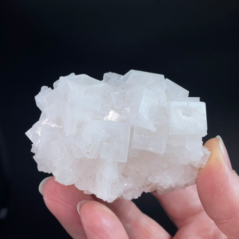 Light Pink Halite Crystal Specimen