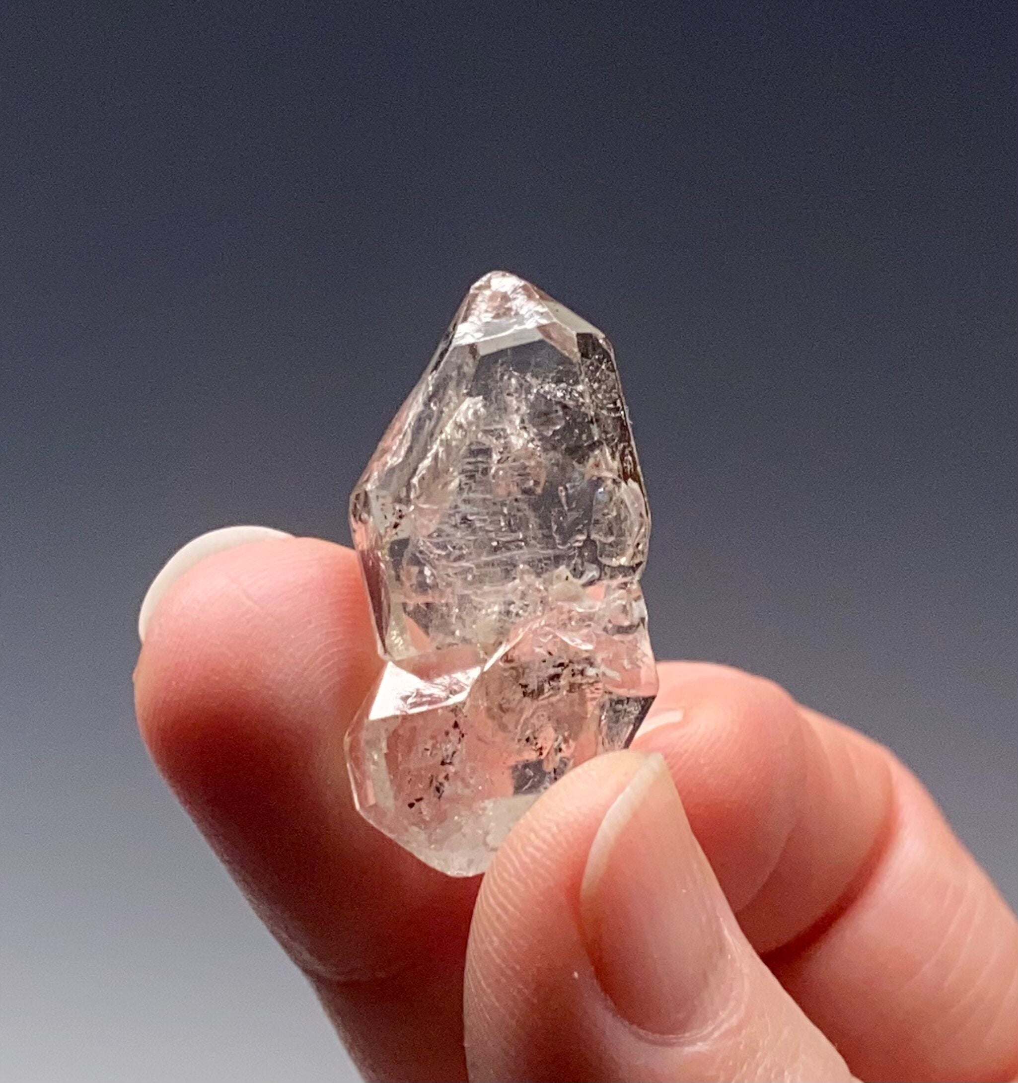 ONE (1) Double Terminated, "Diamond" Quartz Crystal