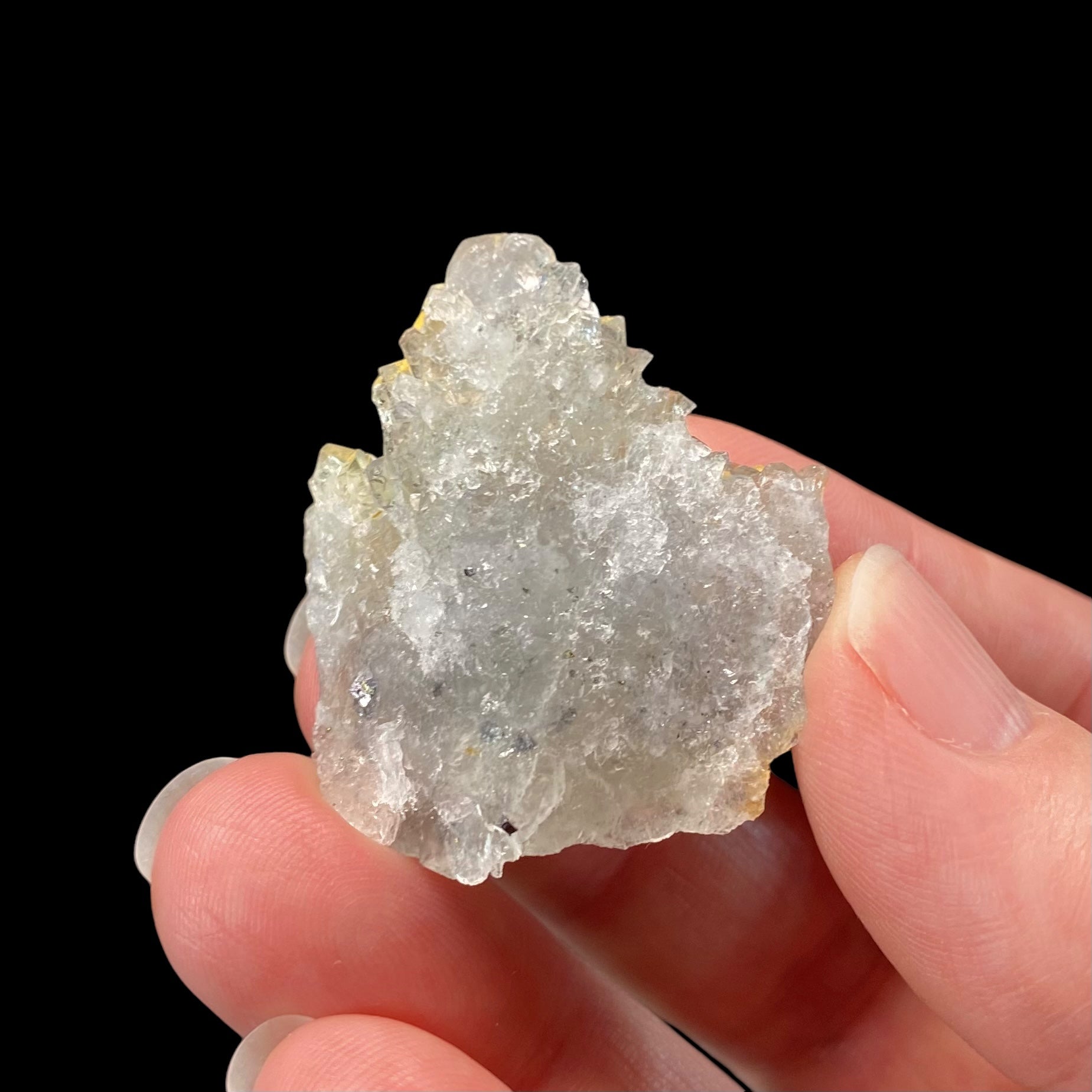 Pale Green Gray Cubic Fluorite Cluster