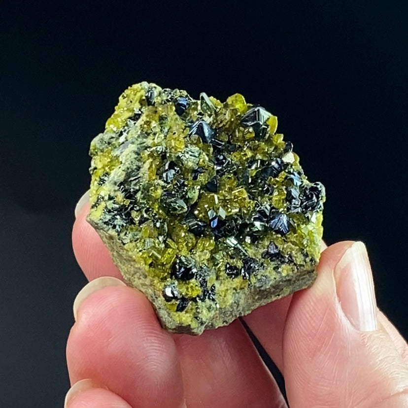 Magnetite, Epidote & Diopside Crystal Cluster, Afghanistan