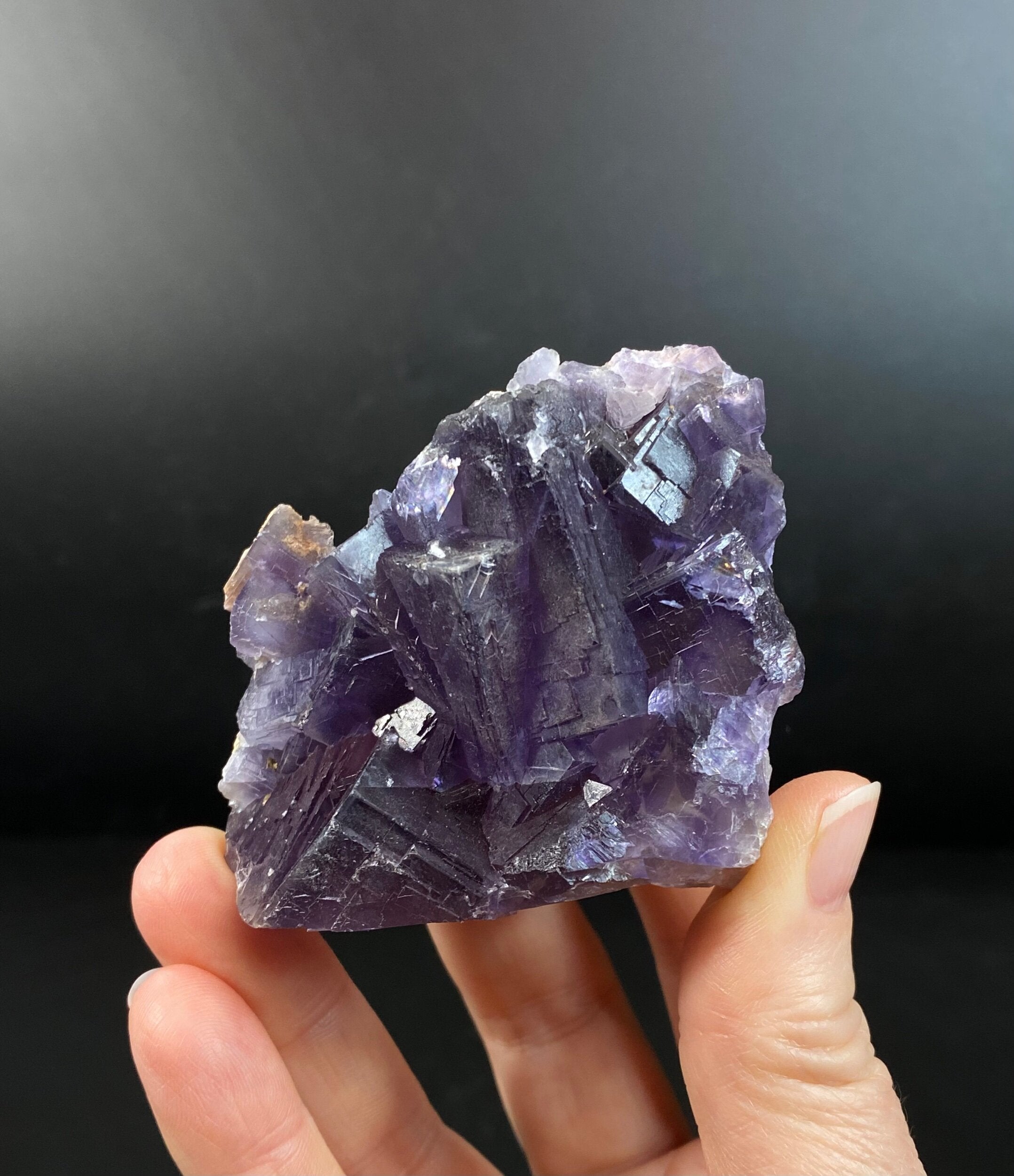 Purple Fluorite Cube Cluster