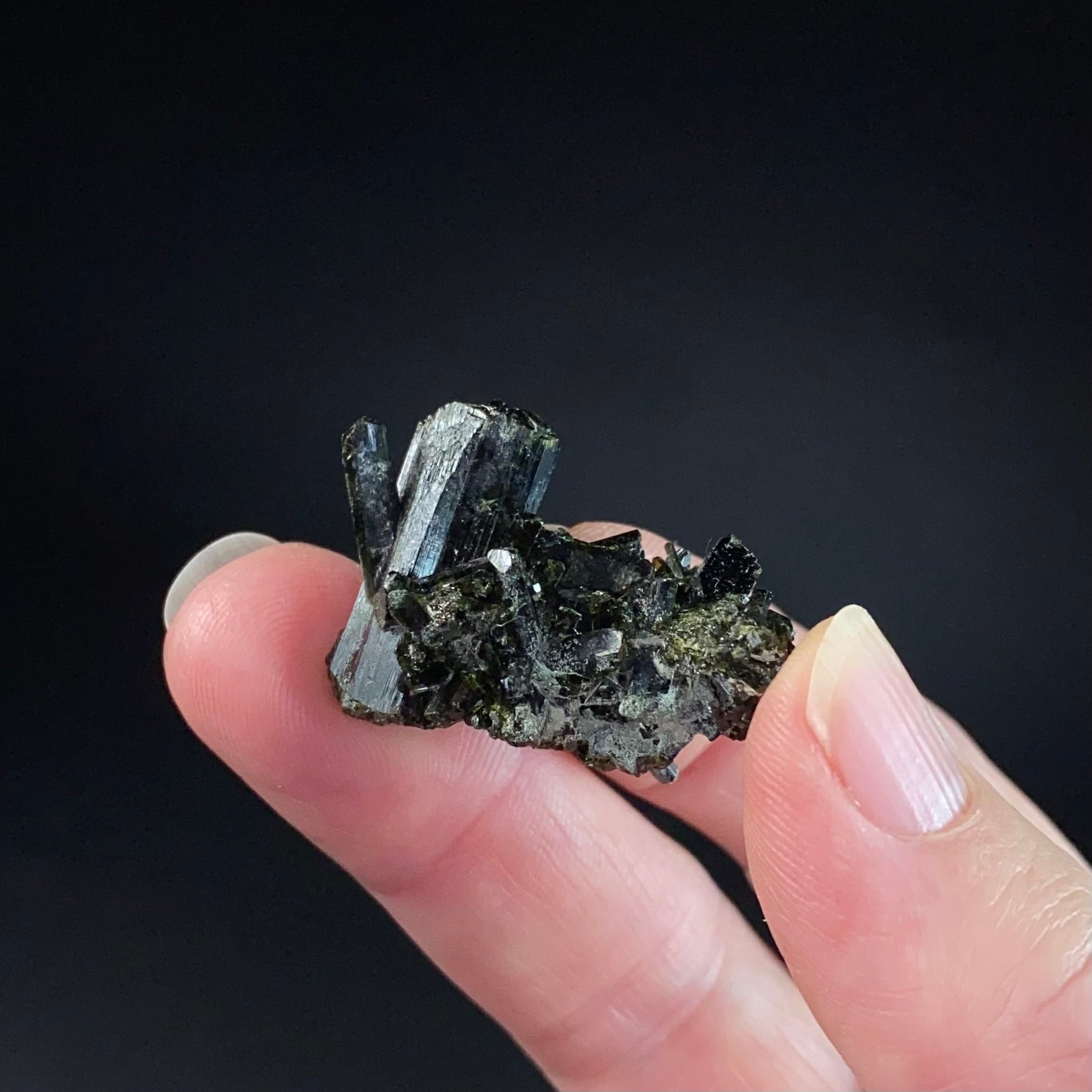 Epidote Crystal Cluster with Terminated Crystals, Balochistan, Pakistan