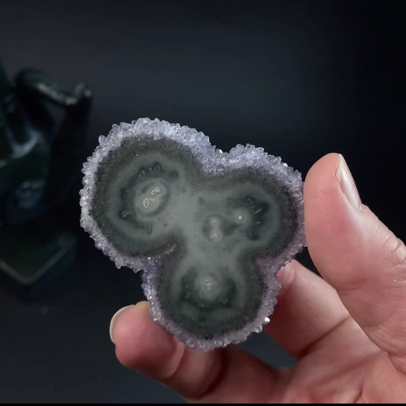 Amethyst Stalactite Slice from Uruguay