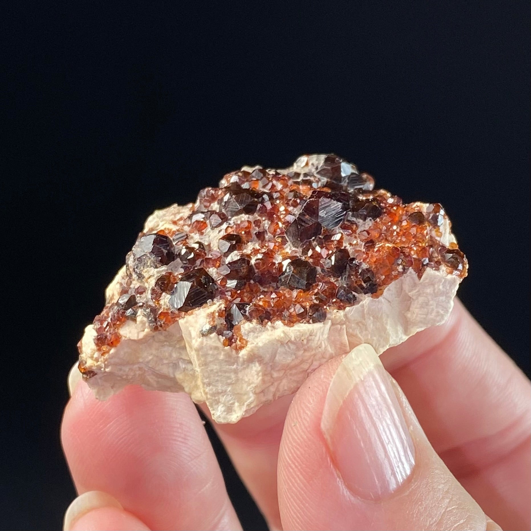 Almandine Garnets & Quartz on Matrix from Hunan Province, China