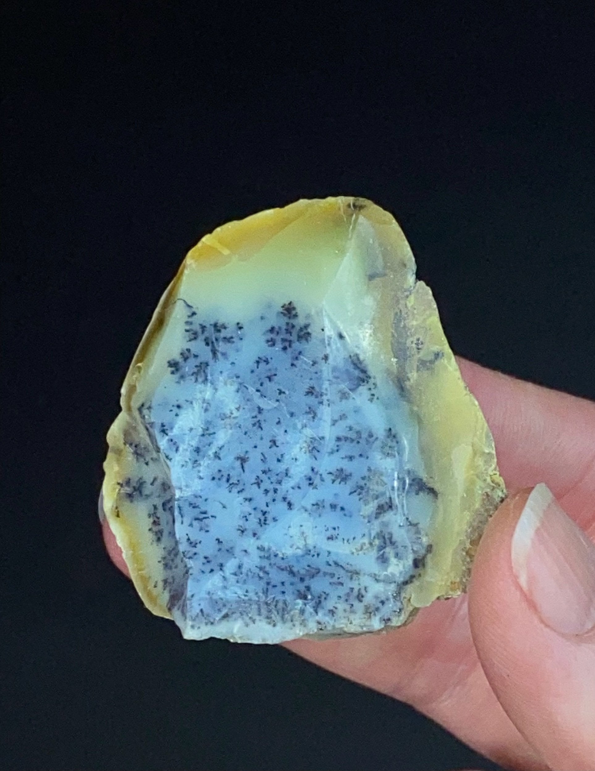 Turkish Dendritic Hyalite Opal Rough Specimen, Central Anatolia, Turkey