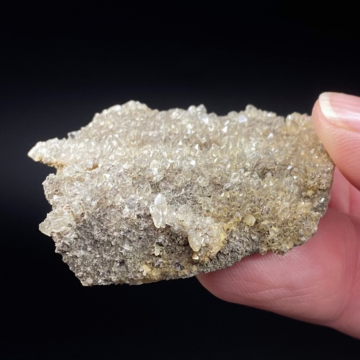 Druzy Herkimer Quartz Plate