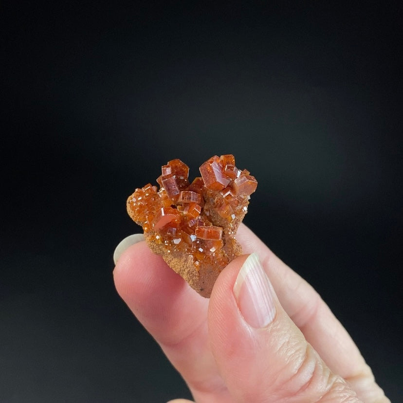 Gemmy Vanadinite Thumbnail Size Cluster