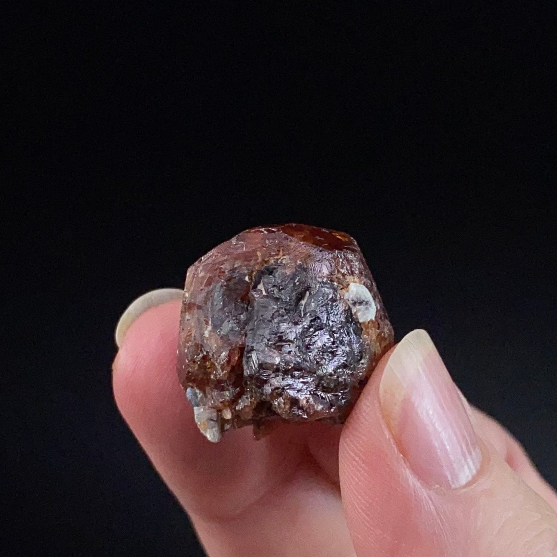 Dark Orange Garnet Crystal, Shigar Valley, Pakistan