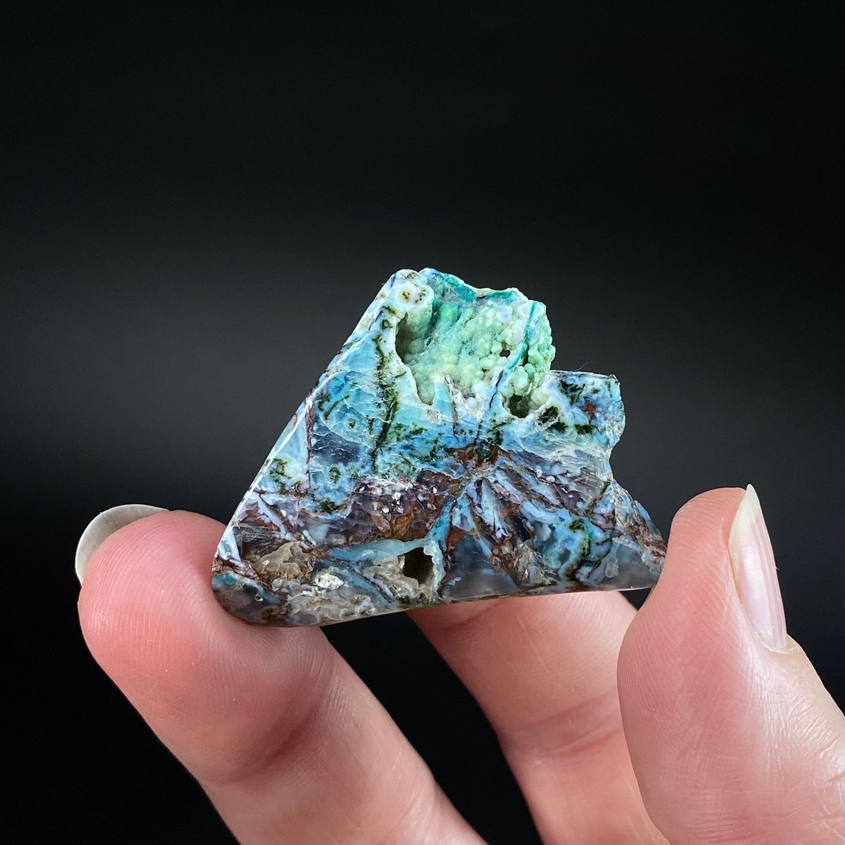 Chrysocolla & Copper Indonesian Copper Web Specimen