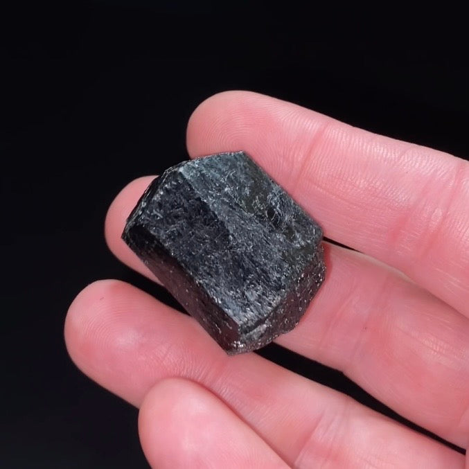 Double Terminated Black Tourmaline Schorl Crystal
