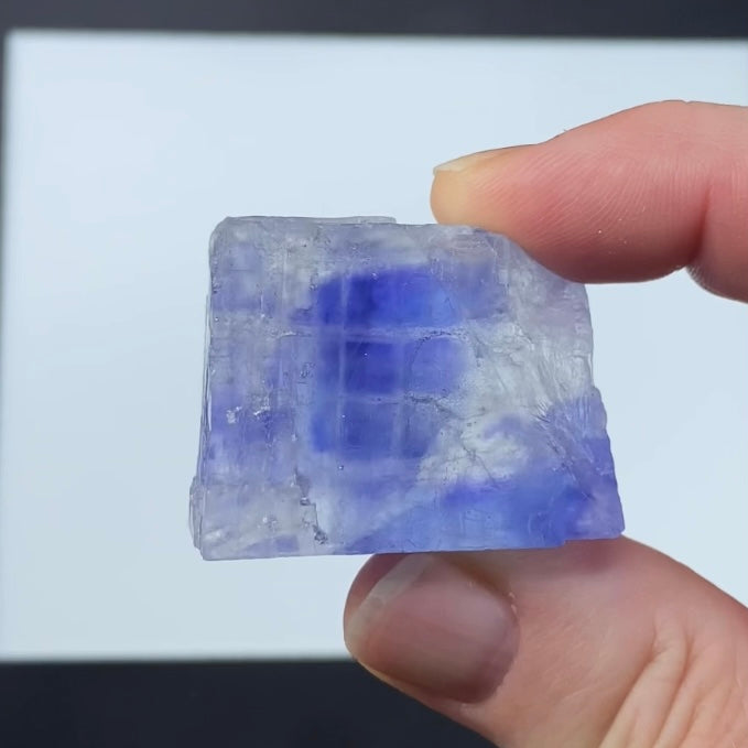 Blue Halite Crystal Specimen from Turkey