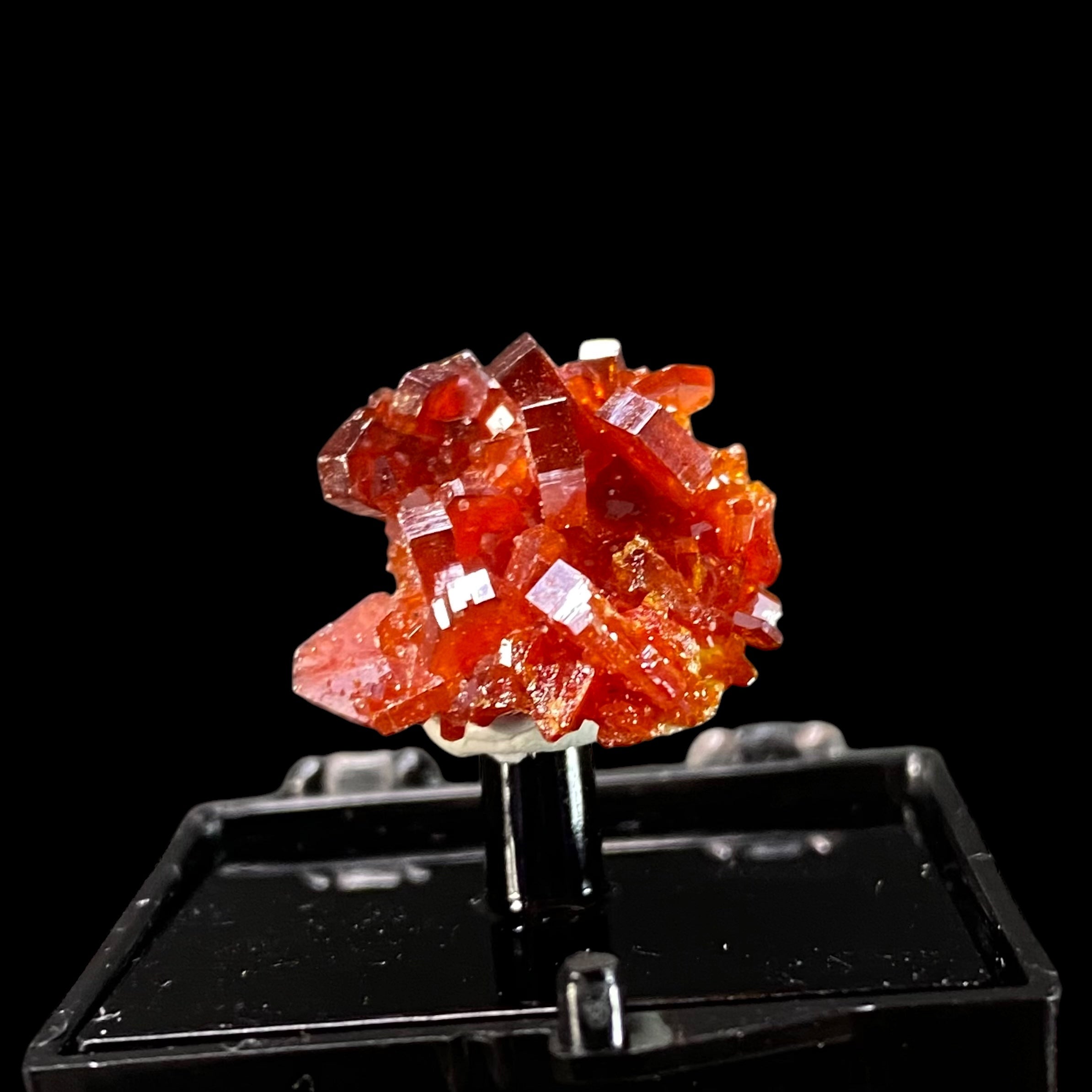 Gemmy Vanadinite Thumbnail Size Cluster in Perky Box