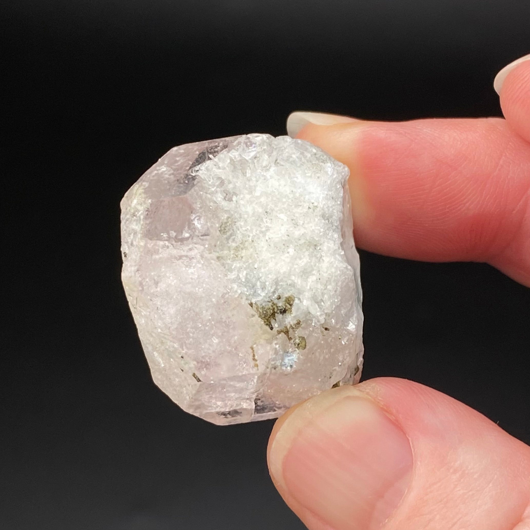 Morganite and Aquamarine Crystal with Green Tourmaline & Quartz