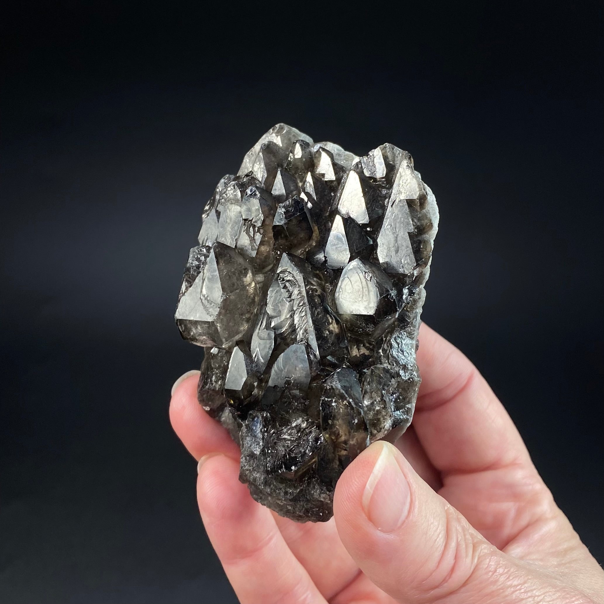 Smoky Elestial Quartz from Minas Gerais, Brazil