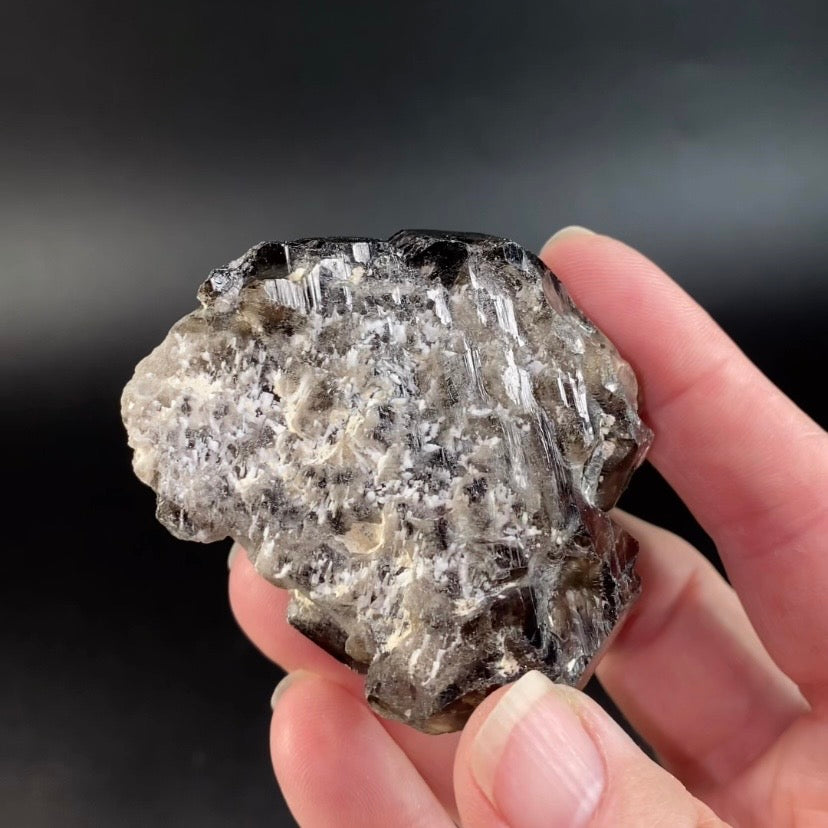 Smoky Etched Quartz Crystal from Minas Gerais, Brazil