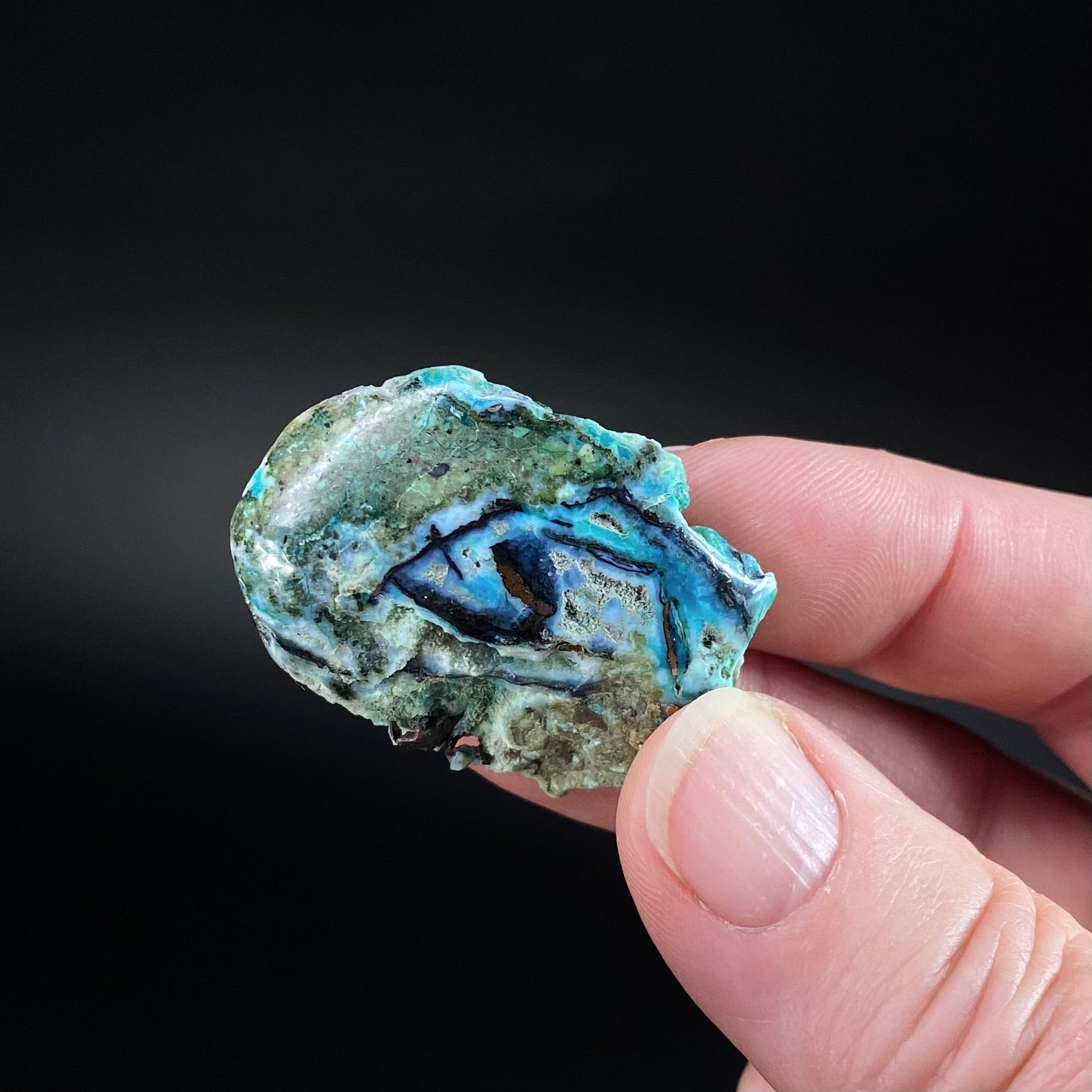 Chrysocolla & Copper Indonesian Copper Web Specimen