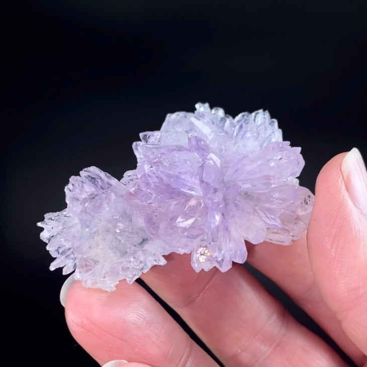 Amethyst Crystal "Flower" with Celadonite from Ametista do Sul, Brazil