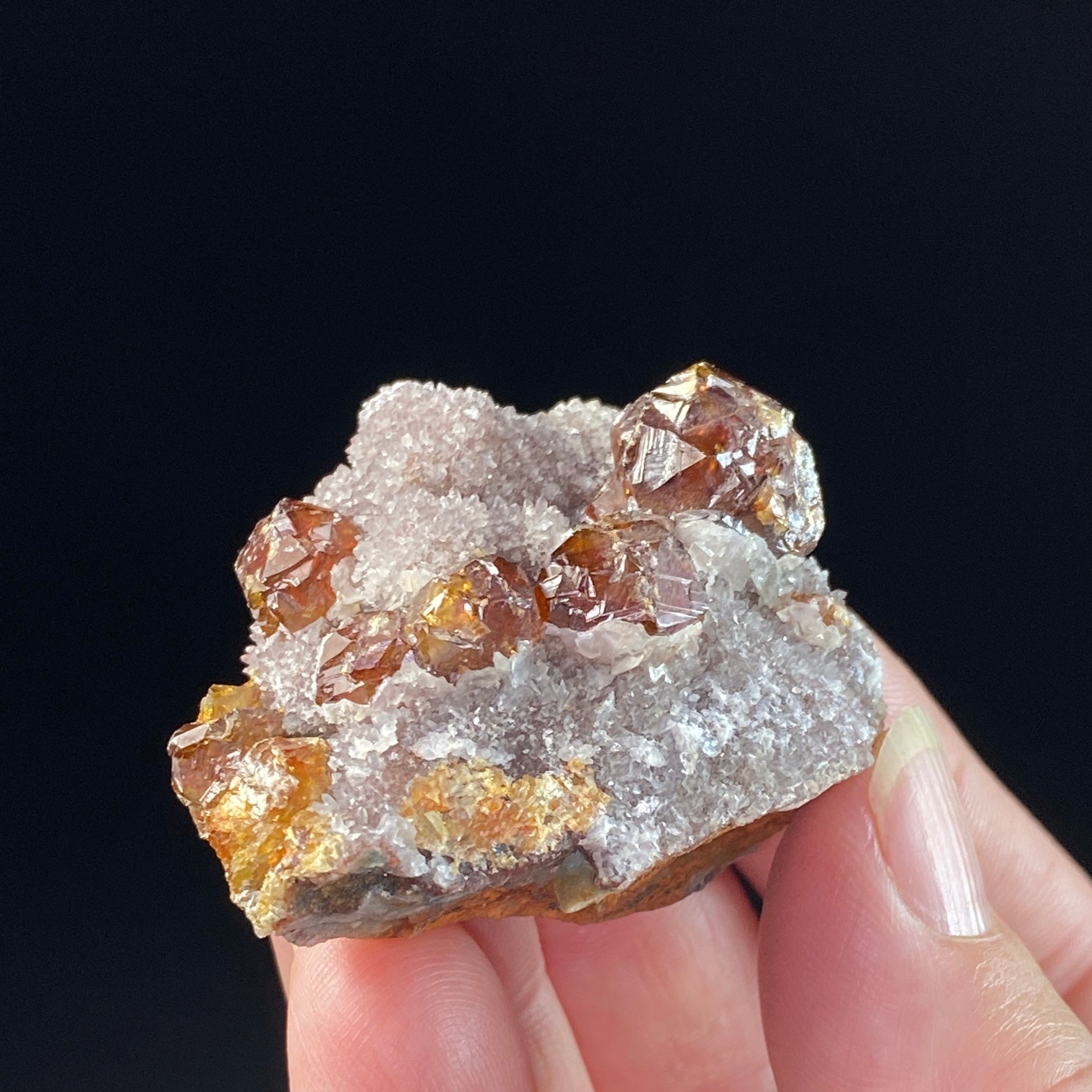 Almandine Garnets & Quartz on Matrix from Hunan Province, China