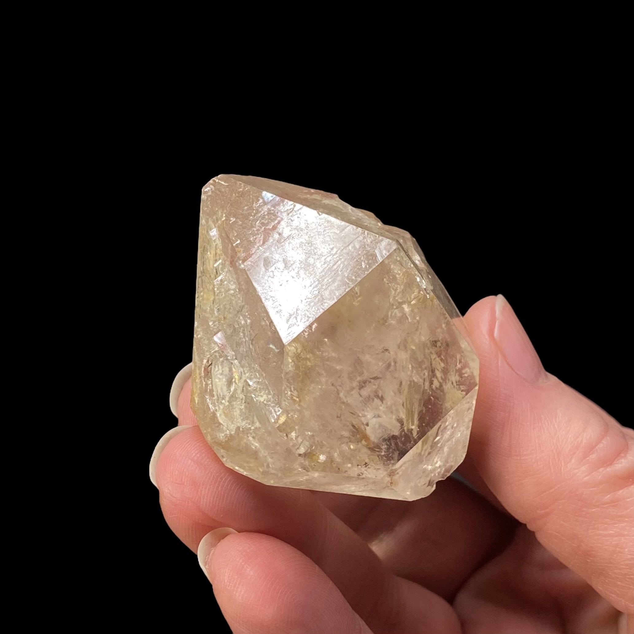 Double Terminated Fenster Quartz Crystal with Record Keepers