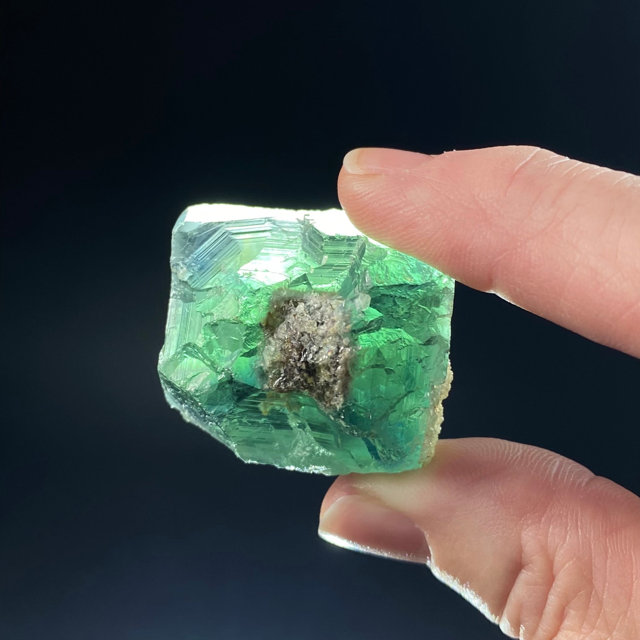 Green Cubic Fluorite Specimen, Okorusu Mine, Namibia