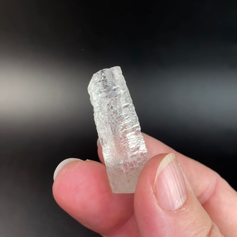 Himalayan Hydrothermal Dissolution Etched Clear Quartz Crystal