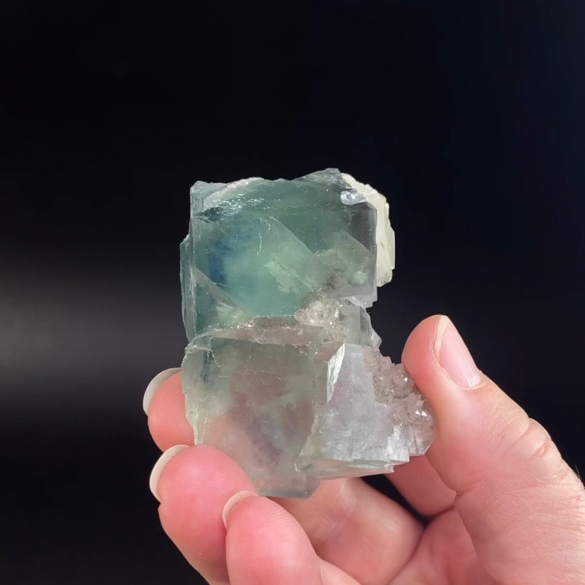 Teal Green & Blue Fluorite Cluster
