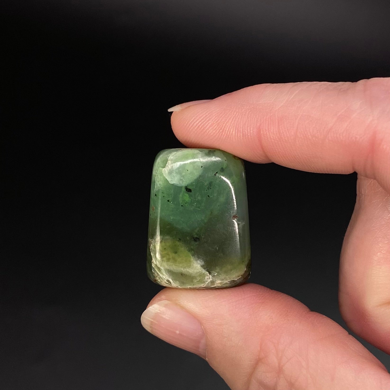 One (1) Nephrite Jade Tumble Stone