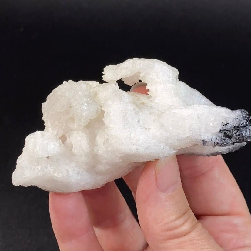 Unique Hydrothermal Etched Milky Quartz Cluster with Rutile